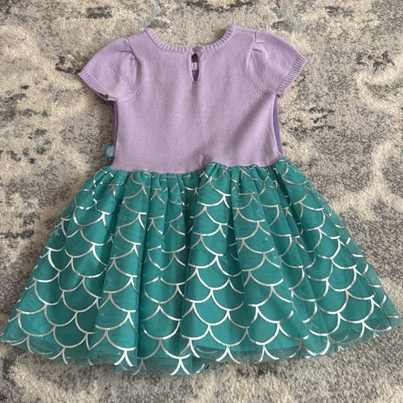 Toddler Girl Little Mermaid Sweater Dress - Picture 5 of 7